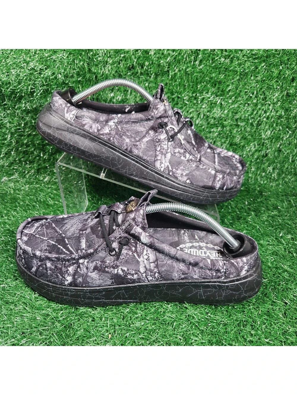 Brand new Jelly Roll Hey Dude Wally Mens Black Gray Camo Slip-On Loafers Size 11